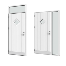 Fixed side-/toplight for doors